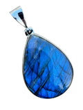 Labradorite Solid 925 Sterling Silver Pendant