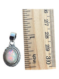 Ethiopian Opal Solid 925 Sterling Silver Pendant