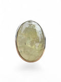Prehnite Solid 925 Sterling Silver Ring 9