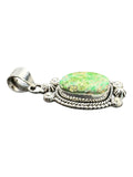 Sonoran Gold Turquoise Solid 925 Sterling Silver Pendant