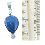 Labradorite & Moonstone Solid 925 Sterling Silver Pendant