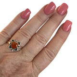 Sponge Coral Solid 925 Sterling Silver Ring 8