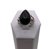 Black Onyx Solid 925 Sterling Silver Ring 8