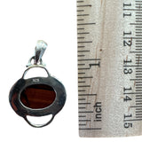 Red Tiger Eye Solid 925 Sterling Silver Pendant