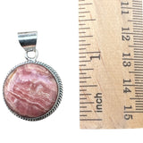 Rhodochrosite Solid 925 Sterling Silver Pendant