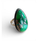 Kingman Peacock Dahlia Solid 925 Sterling Silver Ring 5