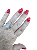 Angel Aura Druzy Solid 925 Sterling Silver Ring 6