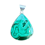 Malachite Solid 925 Sterling Silver Pendant