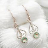 Aquamarine Solid 925 Sterling Silver Earrings