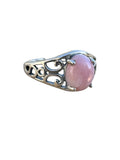 Pink Opal Solid 925 Sterling Silver Ring 7