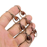 Carnelian Copper Earrings