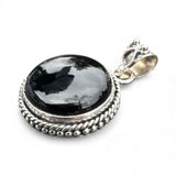Black Onyx Solid 925 Sterling Silver Pendant