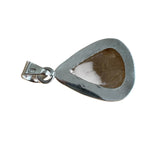Gold Rutilated Quartz Solid 925 Sterling Silver Pendant