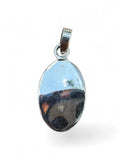 White Buffalo Shadow Box Solid 925 Sterling Silver Pendant