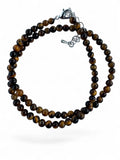 Tiger Eye 4 mm Beaded Necklace