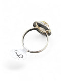 Gold Rutilated Quartz Solid 925 Sterling Silver Ring 9