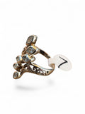 Blue Topaz Solid 925 Sterling Silver Ring 7