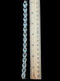 Prasiolite Green Amethyst Solid 925 Sterling Silver Bracelet 7 inch