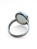 Angel Aura Druzy Solid 925 Sterling Silver Ring 7