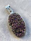 Druzy Silver Overlay Pendant
