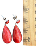 Spiny Oyster Solid 925 Sterling Silver Earrings