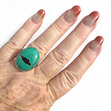 Tibetan Turquoise Solid 925 Sterling Silver Ring 6.5