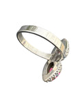 Kingman Cotton Candy Turquoise Solid 925 Sterling Silver Ring 11