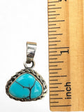 Egyptian Turquoise Solid 925 Sterling Silver Pendant