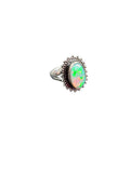 Ethiopian Opal Solid 925 Sterling Silver Ring 5