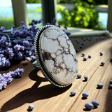 Wild Horse Jasper Solid 925 Sterling Silver Ring 7.5