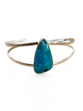 Shattuckite Solid 925 Sterling Silver Cuff Bracelet
