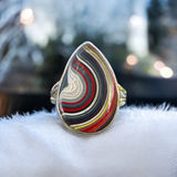 Fordite Solid 925 Sterling Silver Ring 9