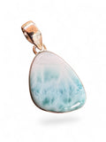 Caribbean Larimar Solid 925 Sterling Silver Pendant