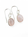 Rose Quartz Solid 925 Sterling Silver Earrings