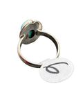 Kingman Turquoise Solid 925 Sterling Silver Ring 6