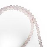 Rose Quartz 4 mm Beaded Necklace