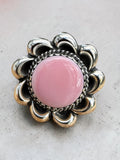 Pink Queen Conch Solid 925 Sterling Silver Ring 10