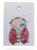 Pink Thulite Solid 925 Sterling Silver Earrings