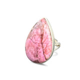 Rhodonite Solid 925 Sterling Silver Ring 6