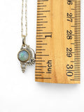 Ethiopian Opal Solid 925 Sterling Silver Pendant with chain