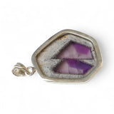 Trapiche Amethyst Solid 925 Sterling Silver Pendant