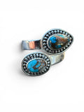Kingman Turquoise & Spiny Oyster Solid 925 Sterling Silver Ring – Adjustable