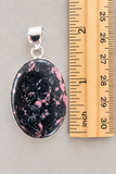 Rhodonite Silver Overlay Pendant