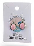 Pink Queen Conch Solid 925 Sterling Silver Earrings