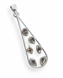 Herkimer Diamond Solid 925 Sterling Silver Pendant
