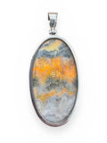 Bumblebee Jasper Solid 925 Sterling Silver Pendant