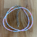 2 mm Pastel Seed Bead Necklace