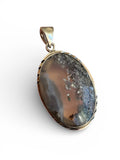 Moss Agate Solid 925 Sterling Silver Pendant