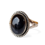 Black Onyx Solid 925 Sterling Silver Ring 5.5