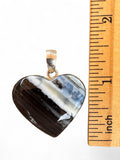 Owyhee Opal Heart Solid 925 Sterling Silver Pendant
